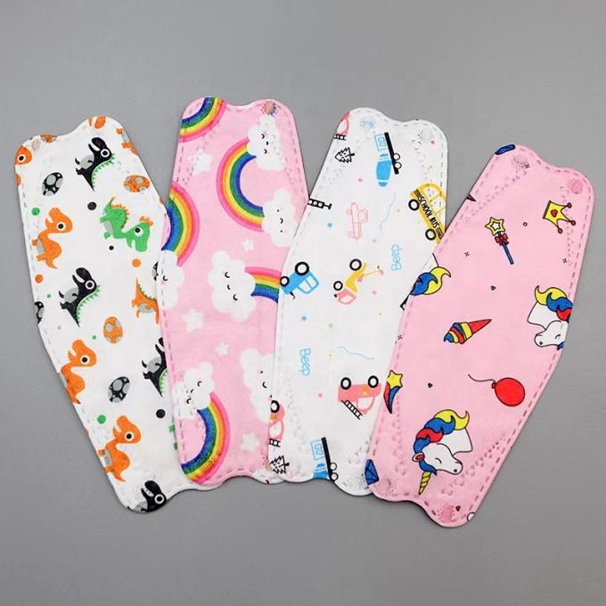 Colourful Clean Breathable KF94 Cover Mask Fish Mouth Willow Leaf Shape