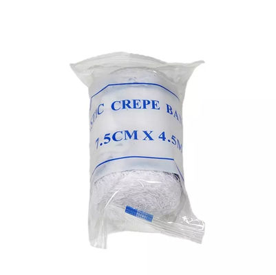 Professional 80% Cotton 20% Spandex Elastic Crepe Bandage With Blue line
