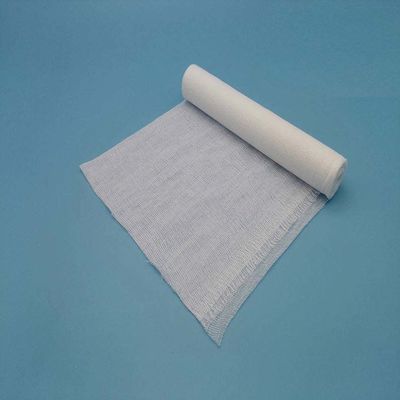 Absorbent Zigzag Medical Gauze Roll Raw Material Bleached Comber