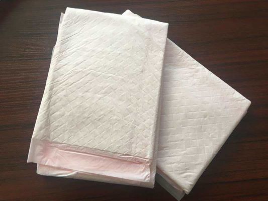 Soft Feeling Diaper Incontinence Pad Fluff Pulp Material PE Backsheet