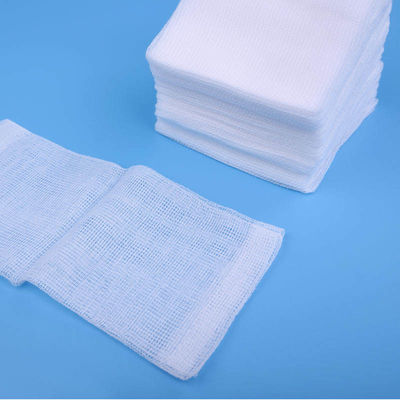 10cmx10cm 12ply Medical Gauze Pads Non Sterile 100% Bleached Cotton