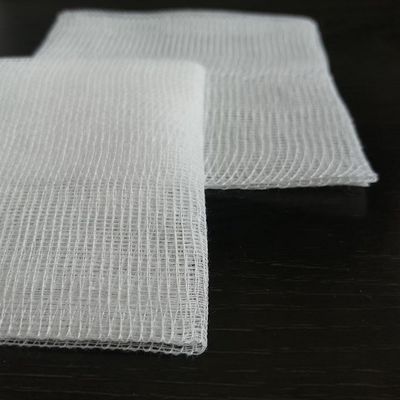 cotton Medical Gauze Swab Unfolded Edges 26x18 32ply 4"X8" EO White Color