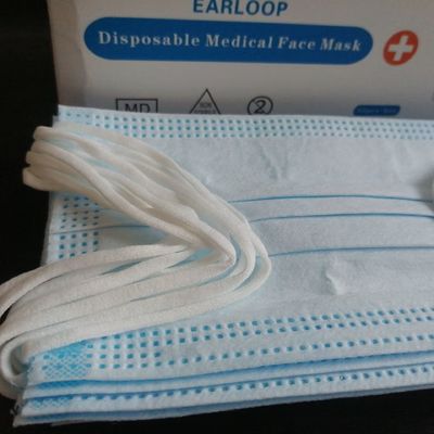 Disposable Non-woven Fabric Earloop Face Mask for Personal Care, Unisex Use