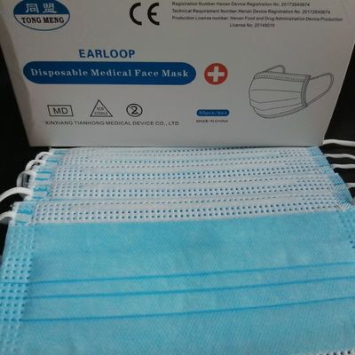 3-ply 95% Filtration Efficiency Disposable Surgical Mask for Adults, Polypropylene Material