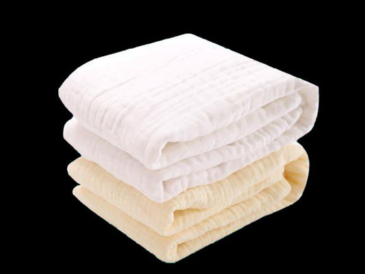Pure Cotton Soft Newborn Baby Bath Towels Skin Friendly Customized Size