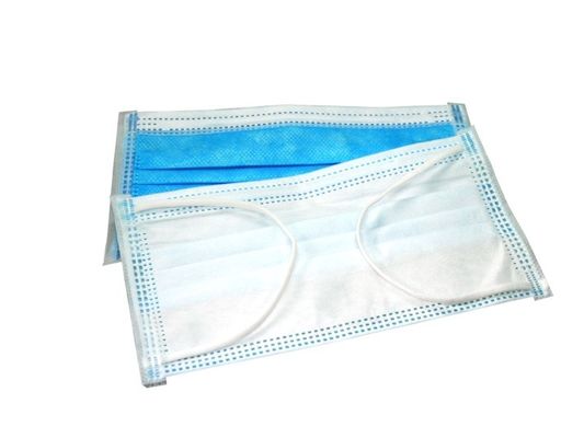 Anti Bacteria Surgical Medical Face Mask , Earloop Mouth Mask 3 Ply CE Certificate