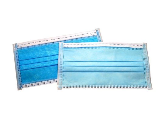 Three Ply Disposable Medical Face Mask  , Non Woven BFE99% Surgical Mask