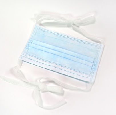 FDA /CE Approved Disposable Face Mask 3 ply Tie On Surgical Mask