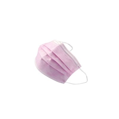 White Pink 3 Ply Protective Disposable Mask Bfe95