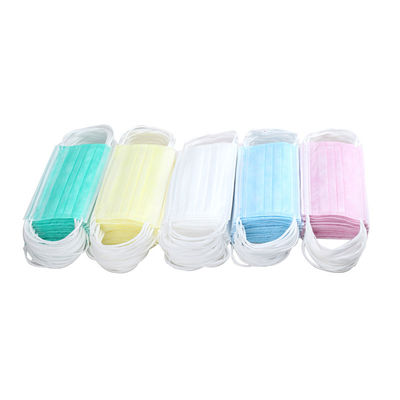 Disposable MultiColor Breathable 3 Layer Face Mask With CE