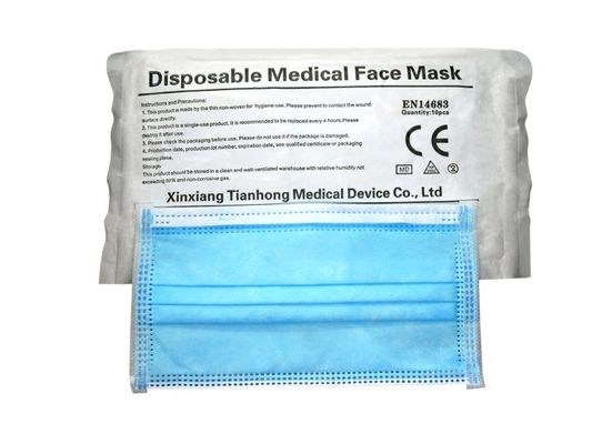 Surgical Anti Bacterial Virus BFE98 Disposable Non Woven Face Mask