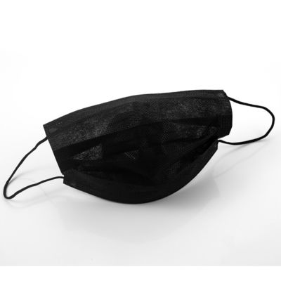 98% Adult 3 Ply Surgical EAC Disposable Black Masks
