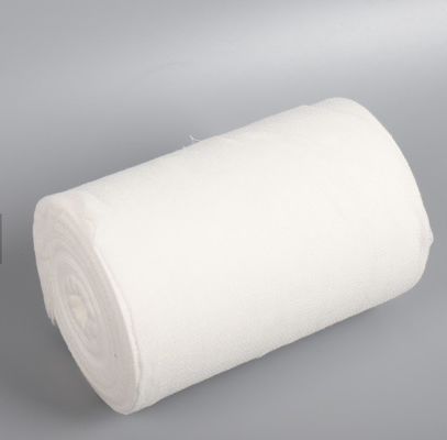 CE Certified Absorbent Cotton Surgical Gauze Roll Bleach White