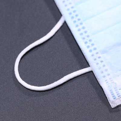Pp 3 Ply Ear Loop Medical Face Mask Blue White Color
