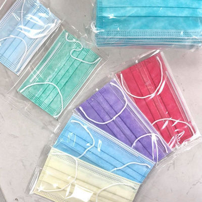 Colorful Elastic Ear Loop Surgical Mouth Mask Protective Cover 98% Comfortable