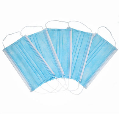 Procedure Earloops Medical Face Mask One Size Fits Blue Non Sterile ASTM Level 1