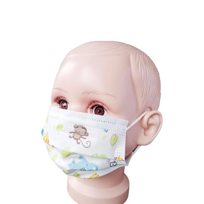 Breathable Cartoon Disposable Children Face Mask Three Layer Dustproof