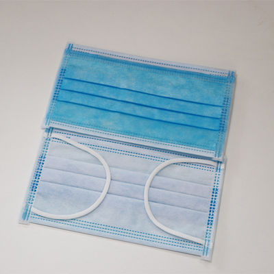 Blue 3 Ply Dust Proof Medical Face Mask Disposable