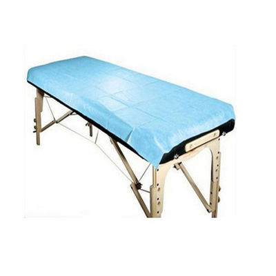 Customized 180x80cm Disposable Massage Bed Sheet Cover With Face Hole