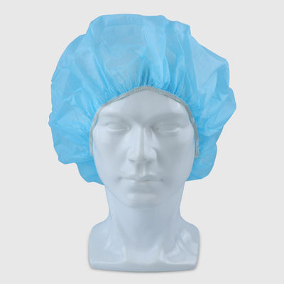 Elastic Disposable Hair Cap Non Woven Surgical Bouffant Cap Clip Cap