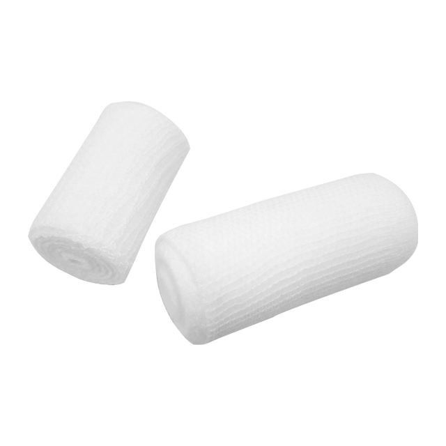 First Aid PBT Bandage Roll PBT Medical Elastic Crepe Bandage With Clips