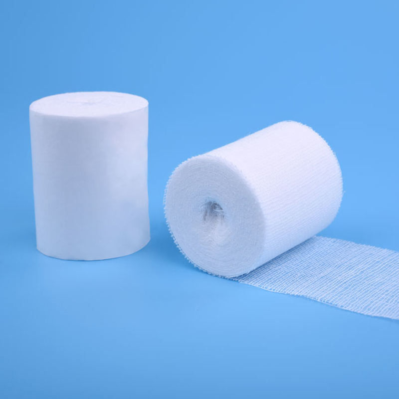 Breathable 13th Mesh 5cm X 5m Medical Gauze Bandage Roll White Non Sterile