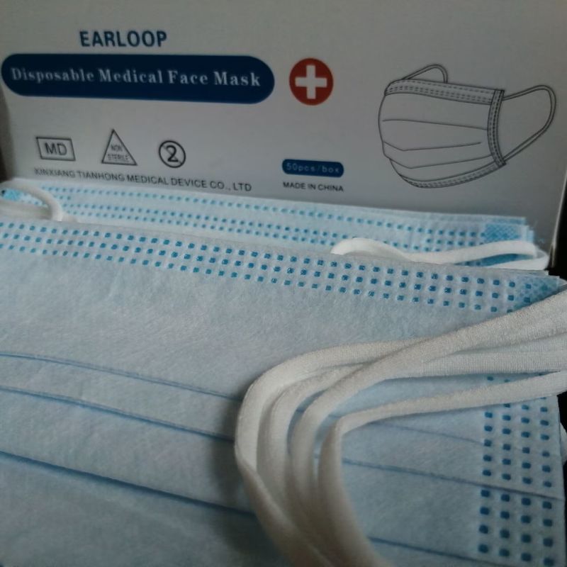 3-ply 95% Filtration Efficiency Disposable Surgical Mask for Adults, Polypropylene Material
