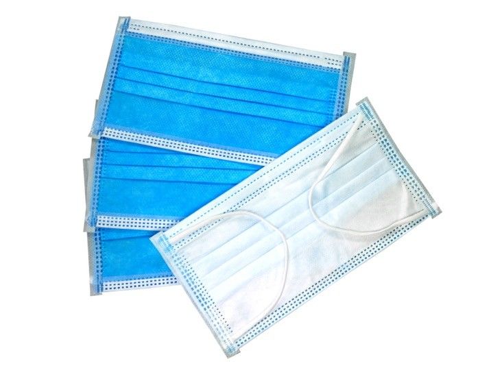 3 Ply Disposable Medical Face Mask With Earloop High Efficiency Filtration