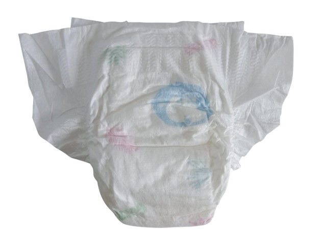 Disposable Baby Diapers , Breathable Newborn Nappies With Elastic Waist