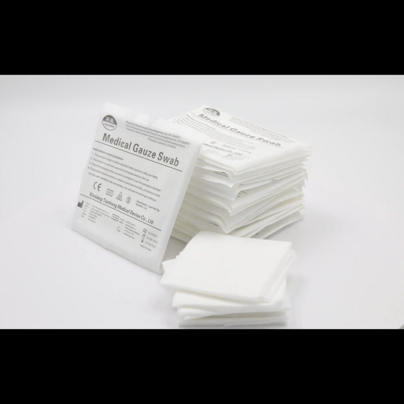 Non Sterile 10*10cm Surgical Swabs Gauze 8 Ply 12 Ply X Ray Disposable
